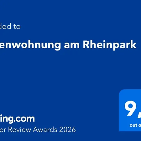 Rheinpark Rheinblick, Balkon & Parkplatz Apartmán *