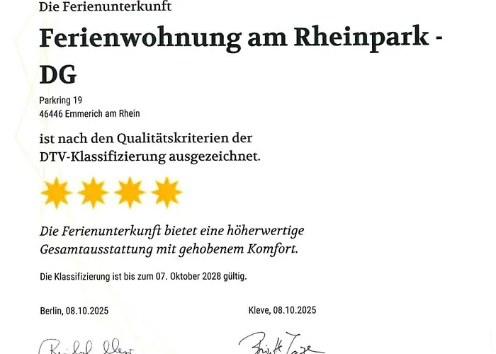 Rheinpark Rheinblick & Parkplatz Appartement Emmerich